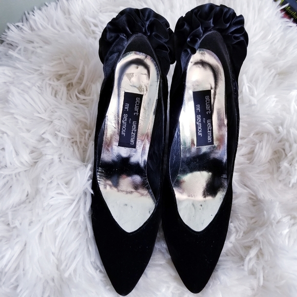 Women's Stuart Weitzman for Mr. Seymour Heels Sz 9 - Picture 1 of 3